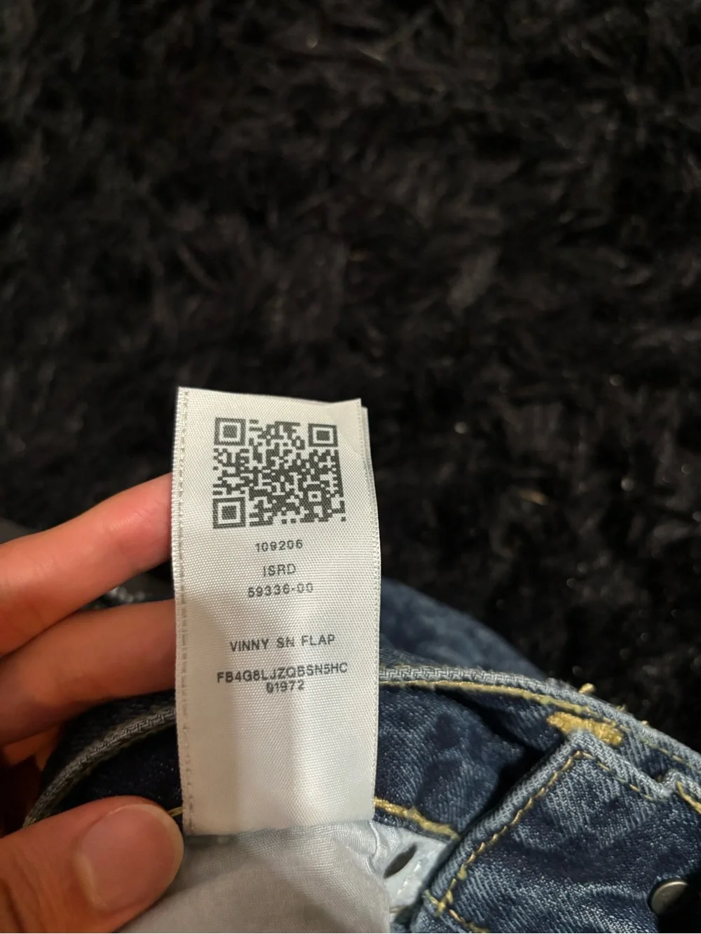 True Religion Vinny Dark Wash Blue Ultra Baggy Jeans